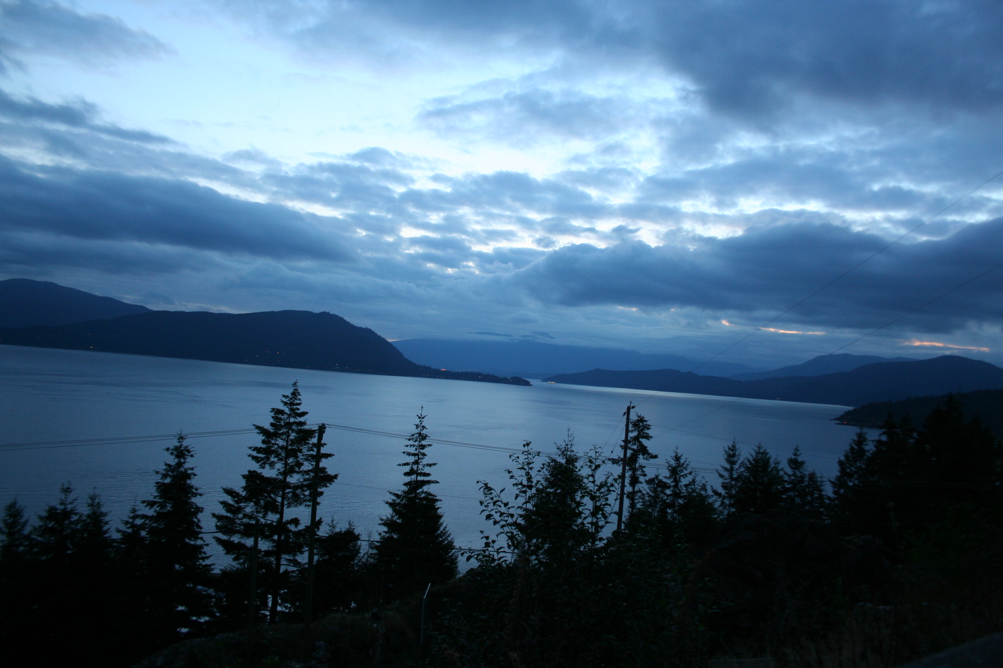 Georgian Straight from the Sea-to-sky highway, British Columbia.
