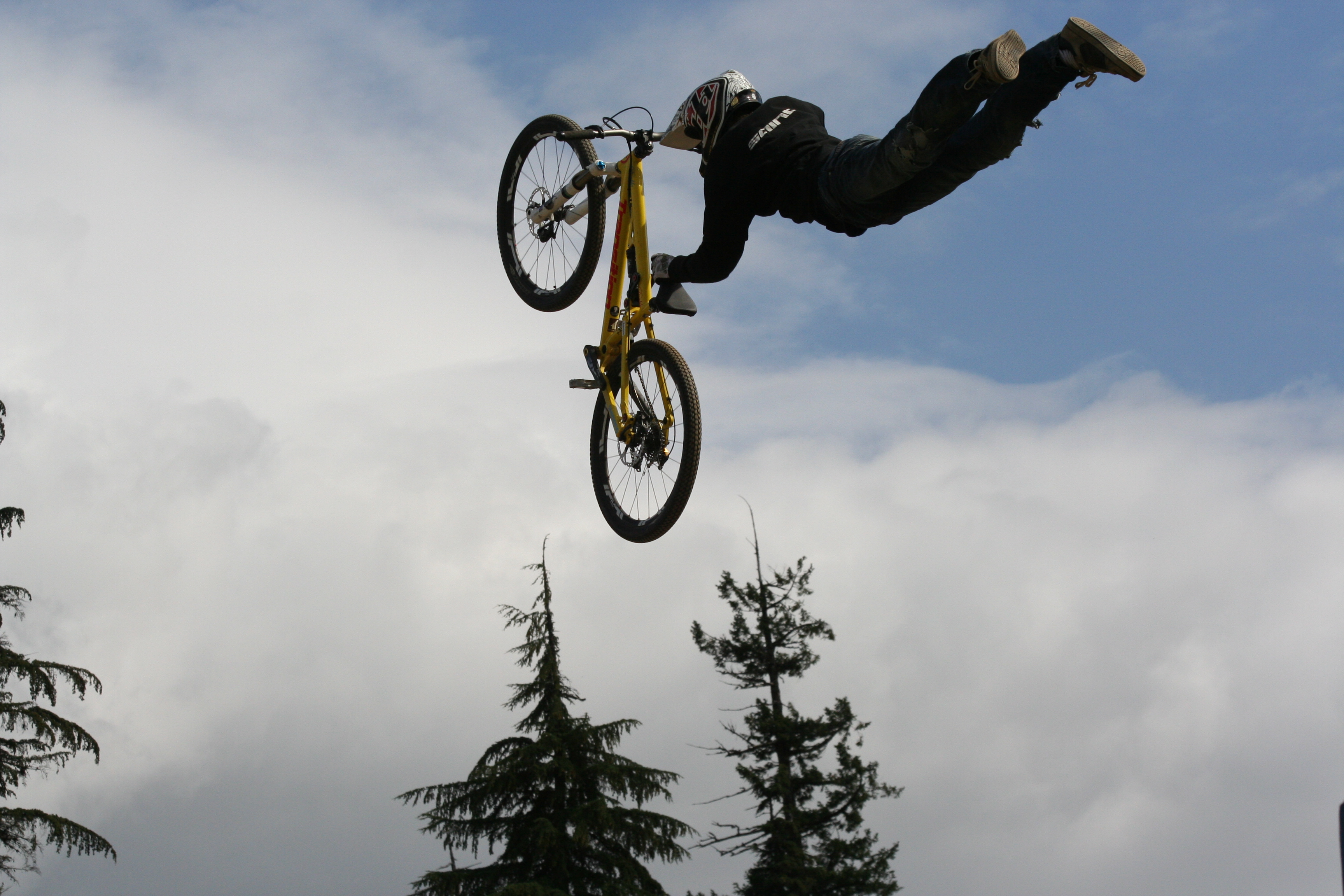 Crankworx slopestyle contest at Whistler, British Columbia.